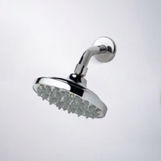 6 inch Rain Shower Head With Arm, Chrome